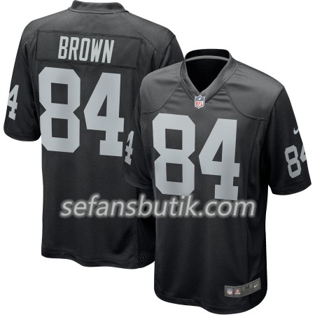 Oakland Raiders Tröjor Antonio Brown 84 Nike Svart - Herr Oakland Raiders Tröjor Antonio Brown 84 Nike Svart - Herr